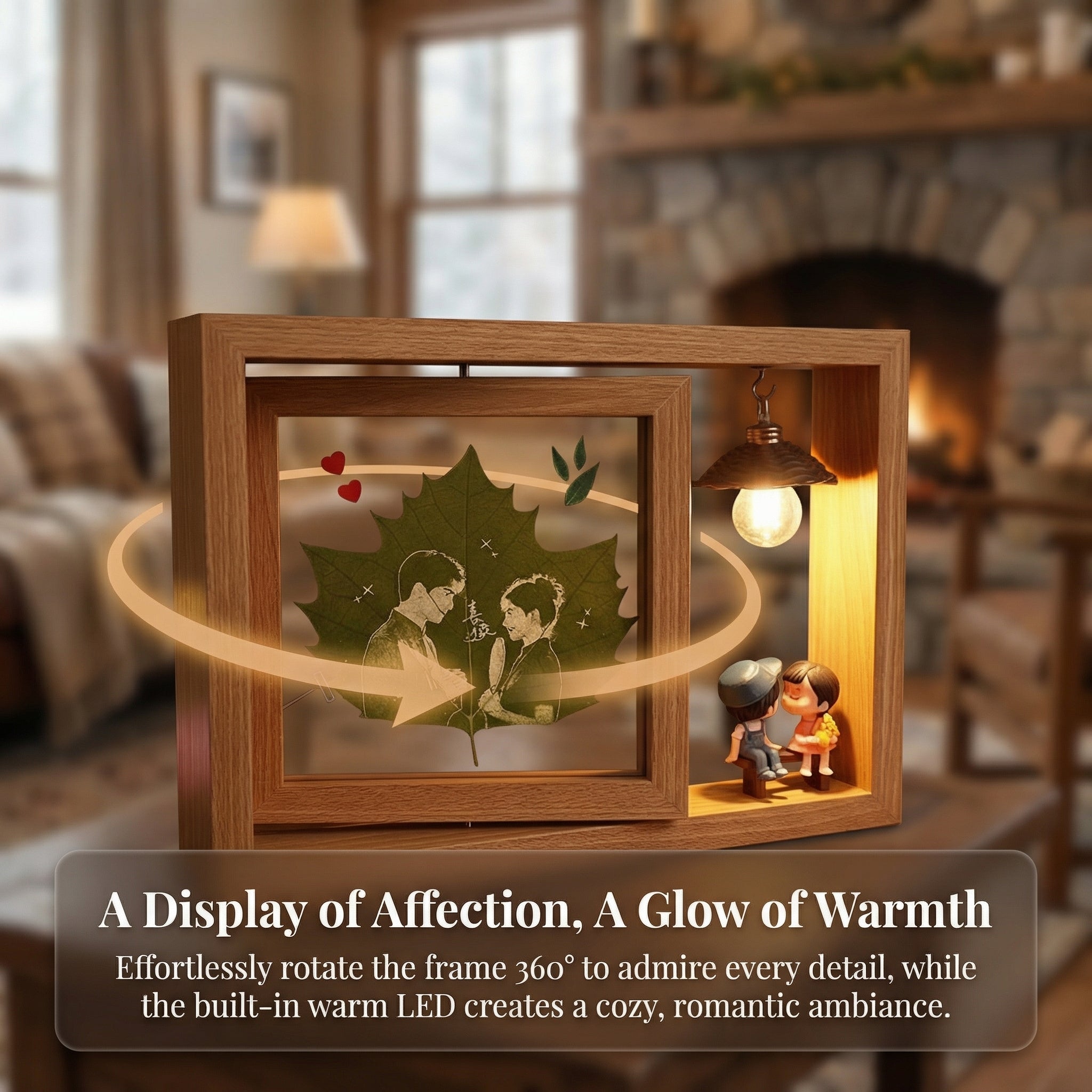 Memories Woven in a Leaf | Handcrafted Leaf + Wood