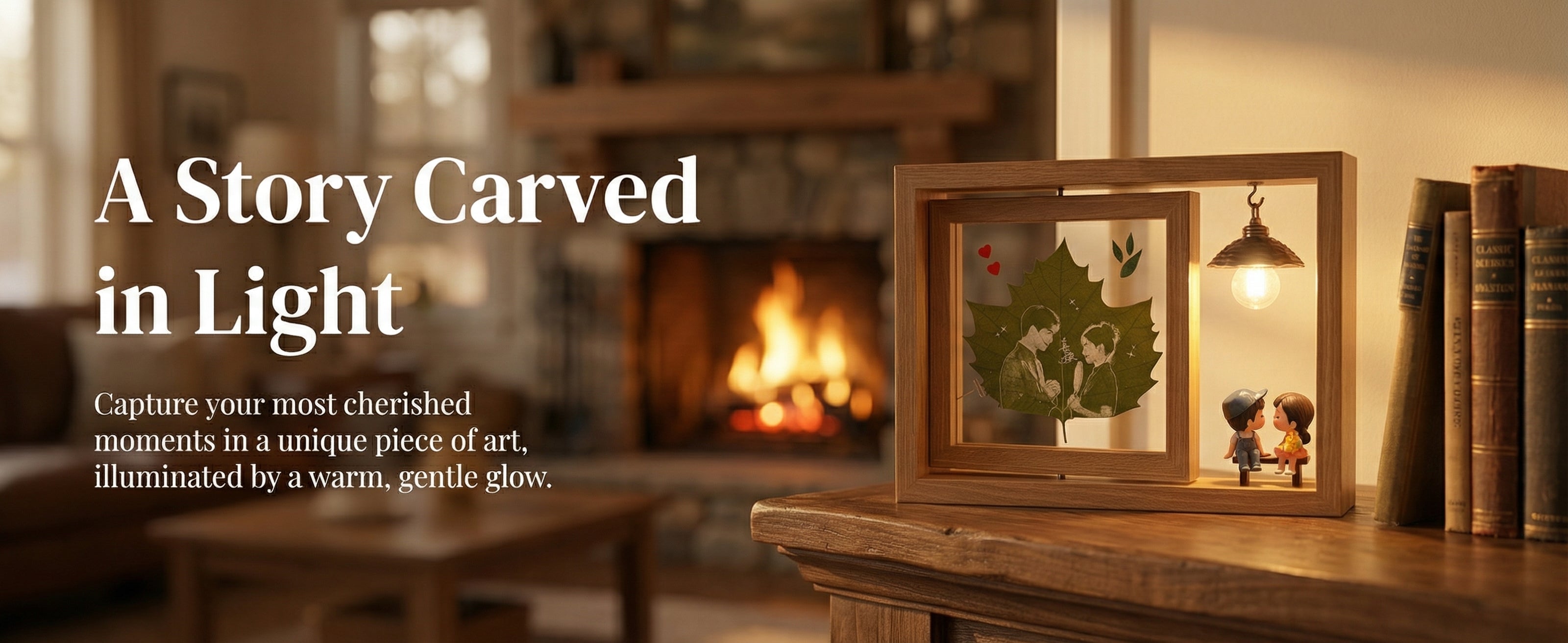 Memories Woven in a Leaf | Handcrafted Leaf + Wood