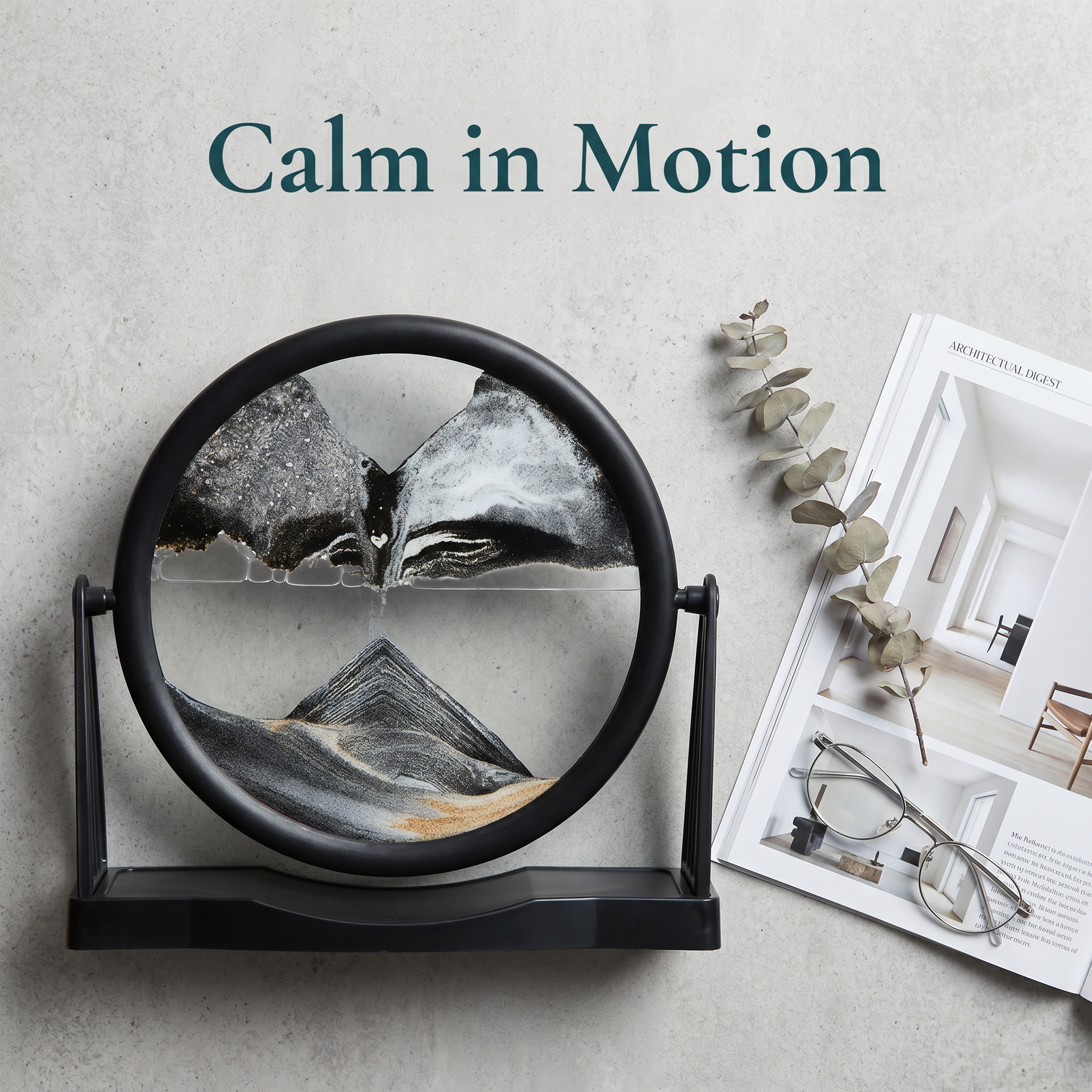 The Onyx Sand Drift | The Eternal Flowing Sand Drift of Silent Motion and Endless Tranquility