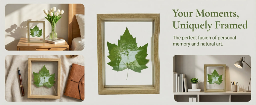 Real Preserved Moss in Glass & Wood Frame