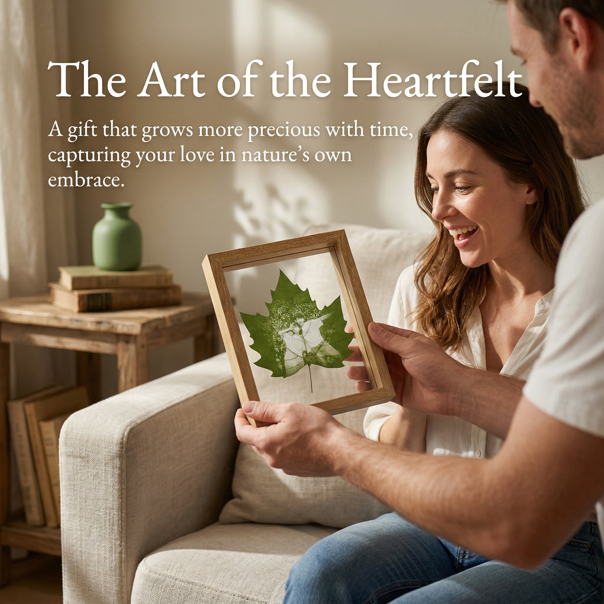 Real Preserved Moss in Glass & Wood Frame