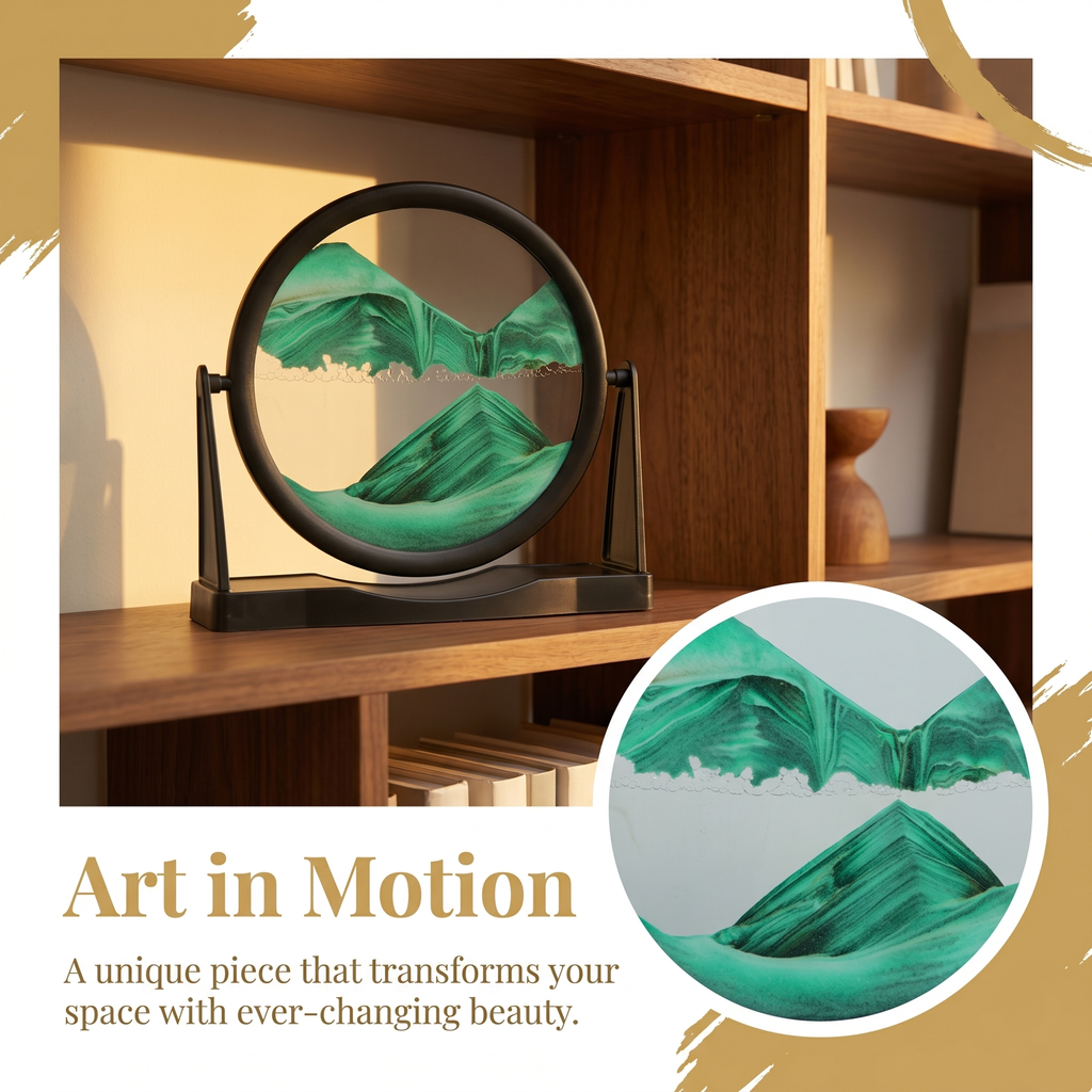 The Onyx Sand Drift | The Eternal Flowing Sand Drift of Silent Motion and Endless Tranquility